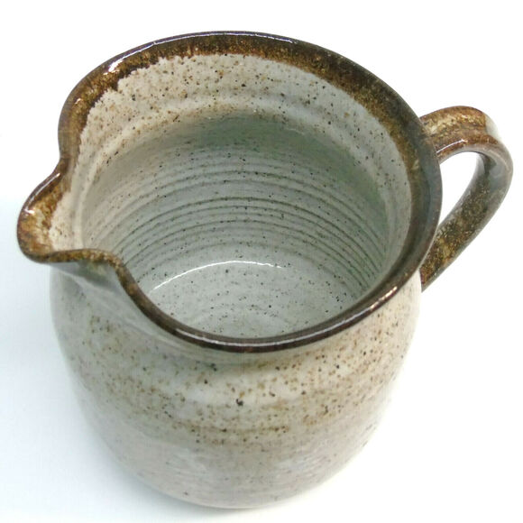 Studio Art Pottery SERVING PITCHER 36oz Speckled 5.5"T Signed Craig T Roberts - Picture 8 of 8